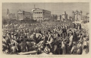 Intocht van de Prins van Wales in Calcutta